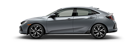 Vista lateral del Honda Civic Hatchback
