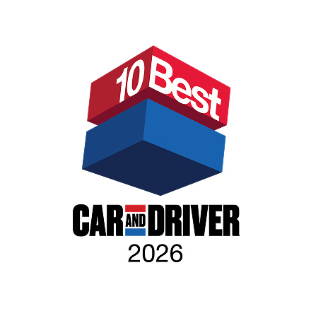 Logotipo del premio 10 Best de 2026 de Car and Driver