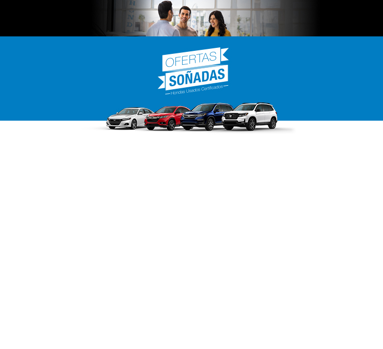 Perfil del frente del Honda Accord, la HR-V, la Pilot 2022 y la Honda Passport 2023 para el evento de ventas Ofertas de Ensueño. Perfil del frente del Honda Accord, la HR-V, la Pilot 2022 y la Honda Passport 2023 para el evento de ventas Ofertas de Ensueño.