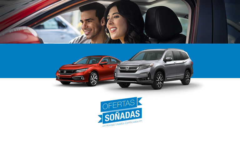 Perfil frontal del Honda Civic Sedán 2019 y la Honda Pilot en un póster del evento de ventas. Perfil frontal del Honda Civic Sedán 2019 y la Honda Pilot en un póster del evento de ventas.